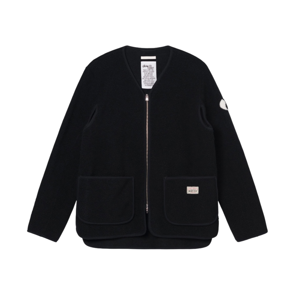 스투시 x 아워레가시 라이너 블랙 리사이클드 울