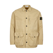 Stone Island 439WN Brushed Cotton Canvas Garment Dyed Old Effect Jacket Beige - 22SS