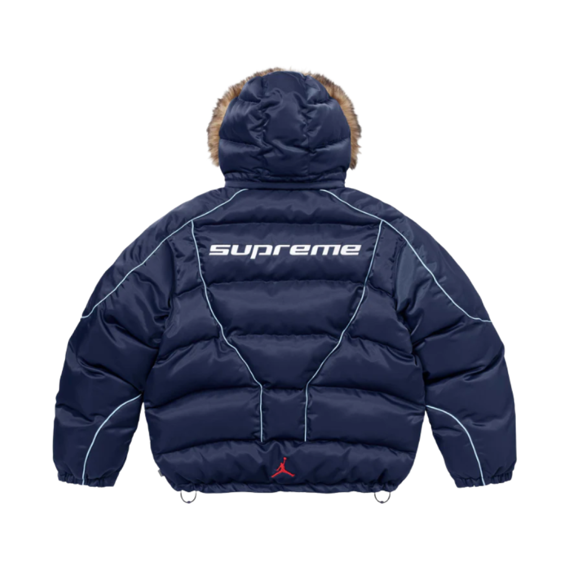 슈프림 x 조던 퍼퍼 자켓 네이비 - 24FW(Supreme x Jordan Puffer Jacket Navy - 24FW)