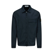 Stone Island 10319 Stretch Cotton Twill Overshirt Navy Blue - 21SS