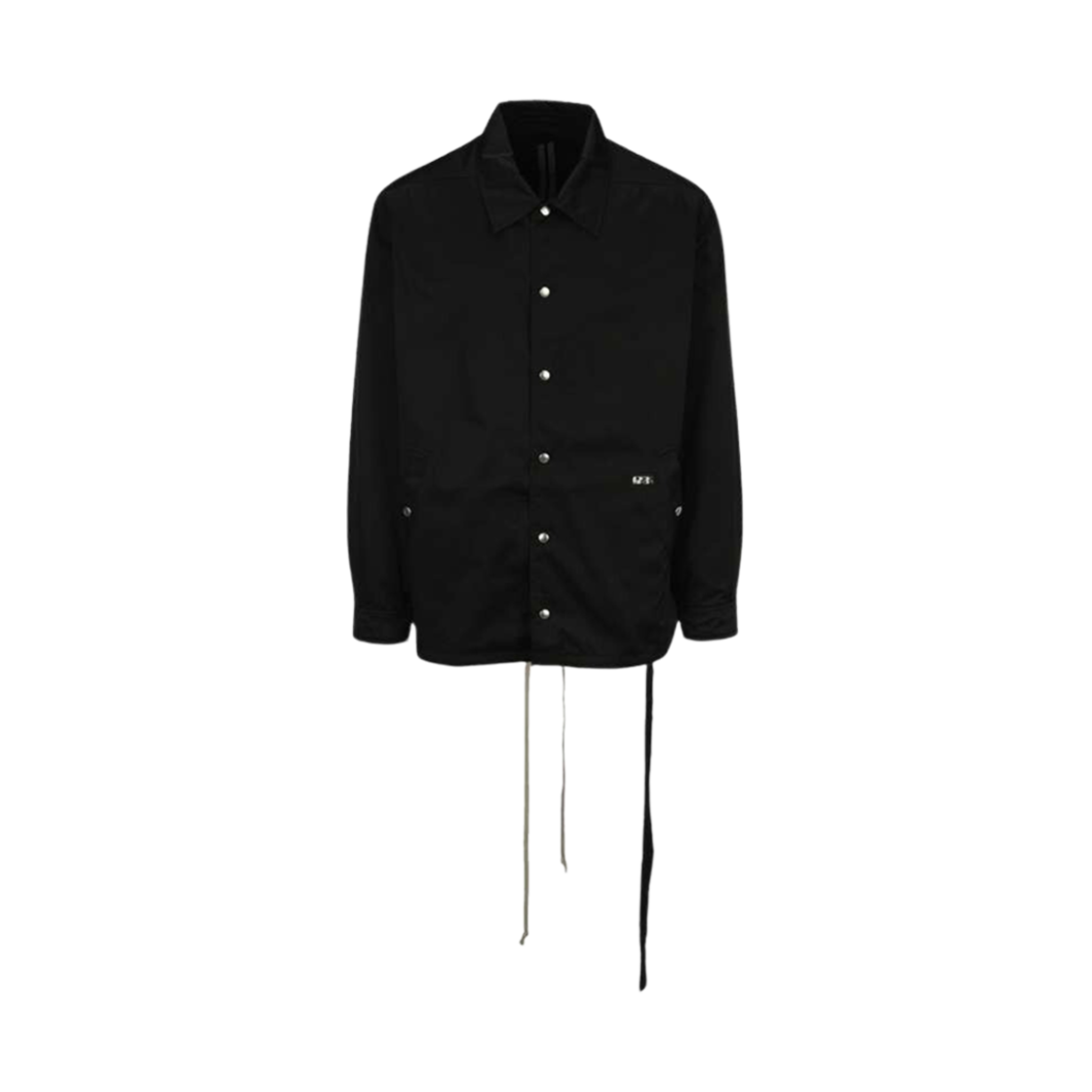DU21S2782-TAR-09 Rick Owens Drkshdw Snapfront Tafata Coach Jacket Black