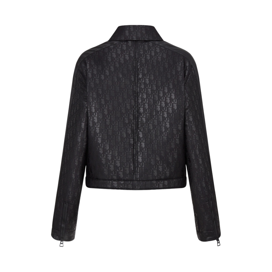 (W) 디올 크롭 블루종 퀼티드 테크니컬 패브릭 블랙 래커 디올 오블리크((W) Dior Cropped Blouson Quilted Technical Fabric Black Lacquer Dior Oblique) - 2