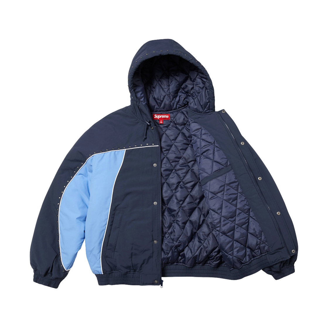 슈프림 스터디드 스타디움 자켓 네이비 - 25SS(Supreme Studded Stadium Jacket Navy - 25SS) - 3