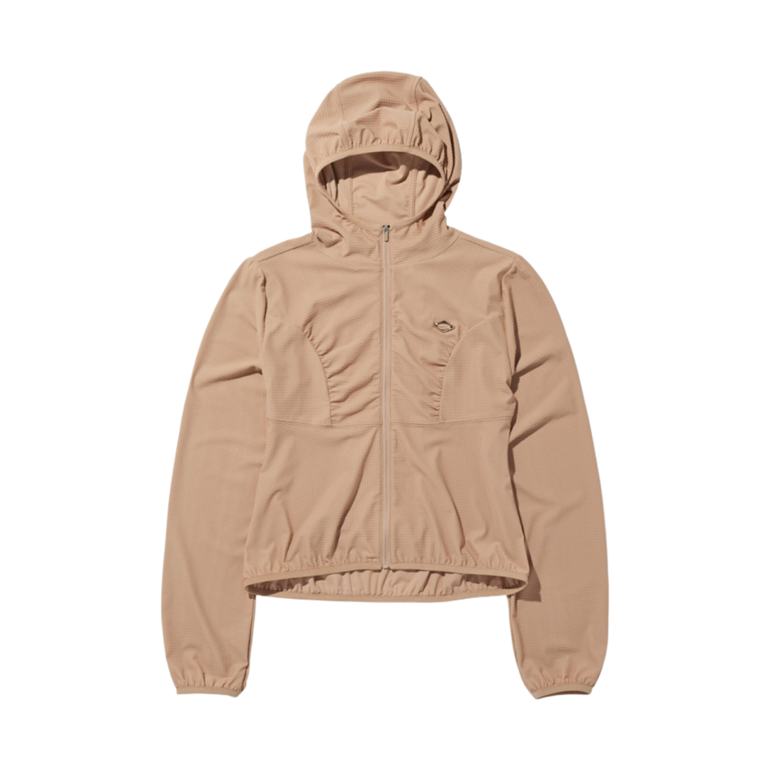 (W) 미스치프 후드 와플 집업 베이지((W) Mischief Hooded Waffle Zip Up Beige)