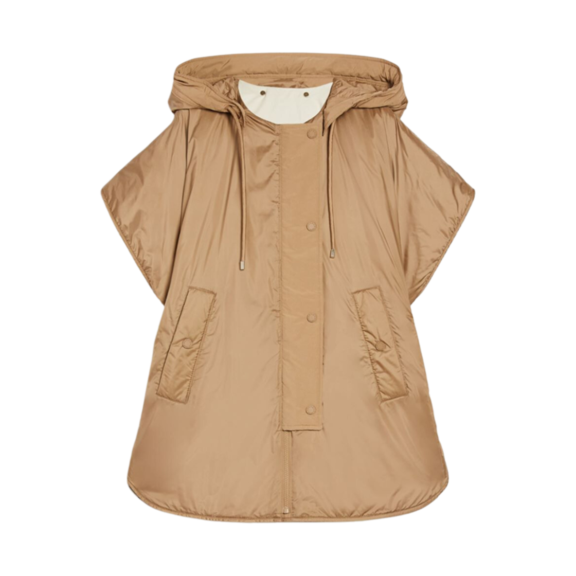 EGEMONE-016 (W) Weekend Max Mara Egemone Water-Repellent Reversible Cape Padded Jacket Camel