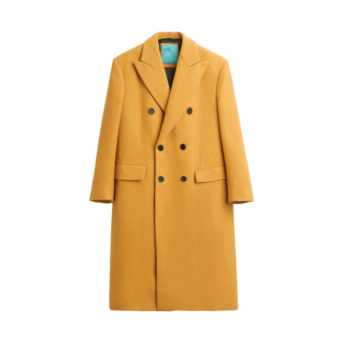 자라 x 해리 램버트 더블 브레스티드 코트 머스타드(Zara x Harry Lambert Double Breasted Coat Mustard)