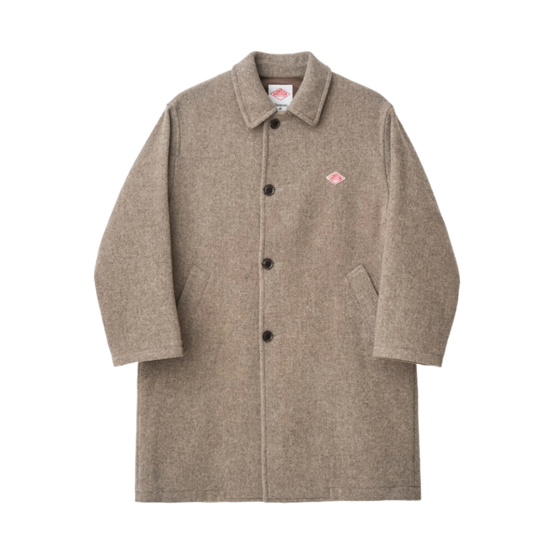 단톤 울 라이트 파일 롱 코트 헤더 베이지(Danton Wool Light Pile Long Coat Heather Beige) - 1