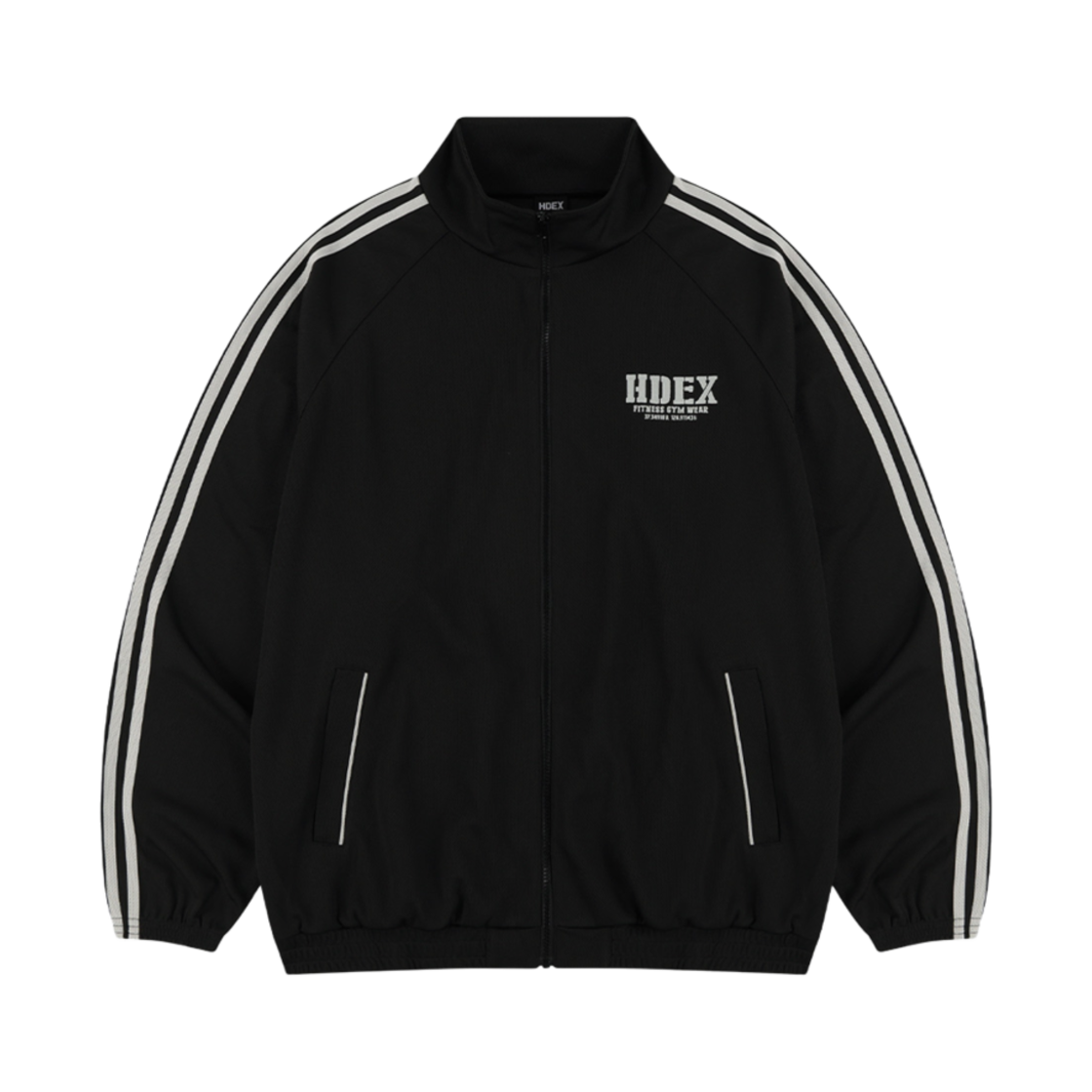 에이치덱스 자이언트핏 매쉬 트랙 자켓 블랙