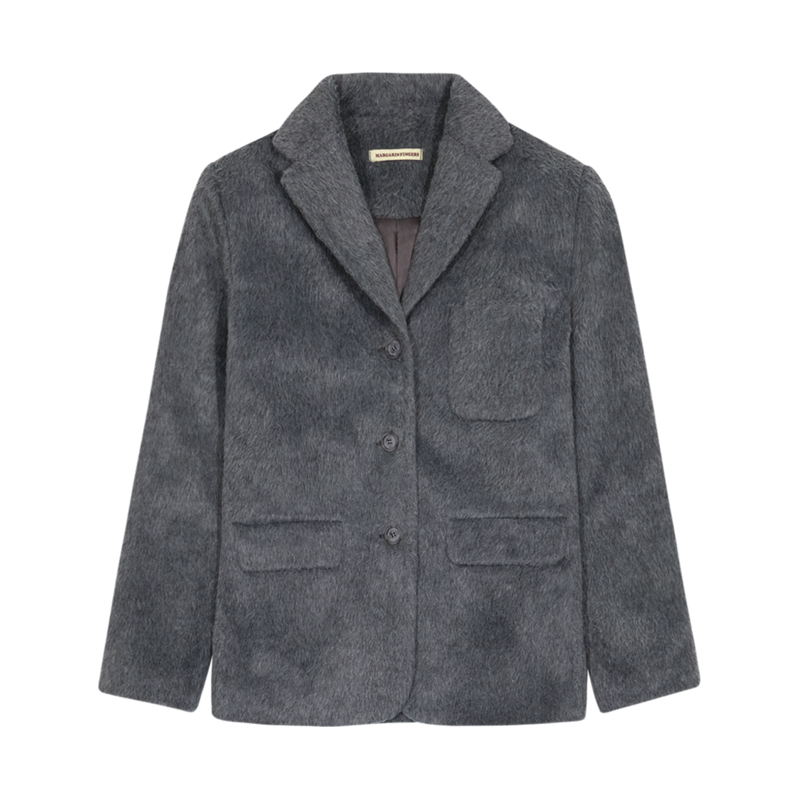 마가린핑거스 헤어리 울 자켓 차콜