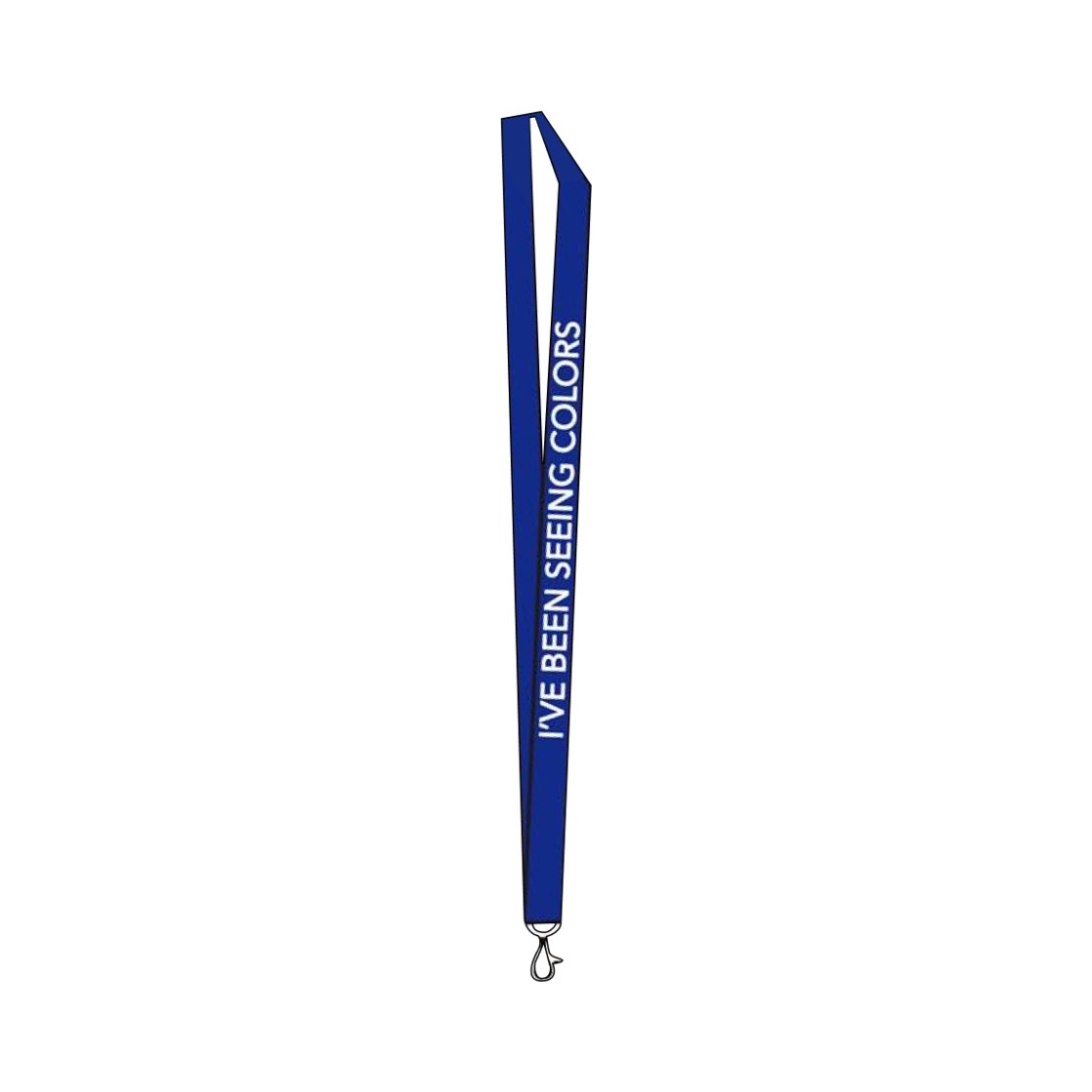 바나 컬러 랜야드 블루(BANA Colors Lanyard Blue)