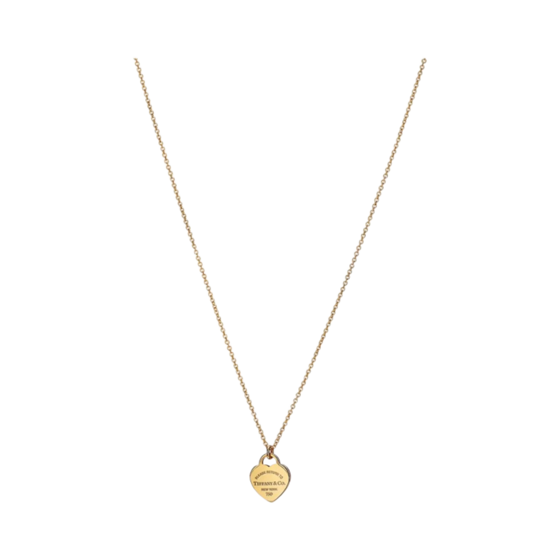 72975146 Tiffany & Co. Return to Tiffany Mini Heart Tag Pendant Yellow Gold - 대표 이미지 #1