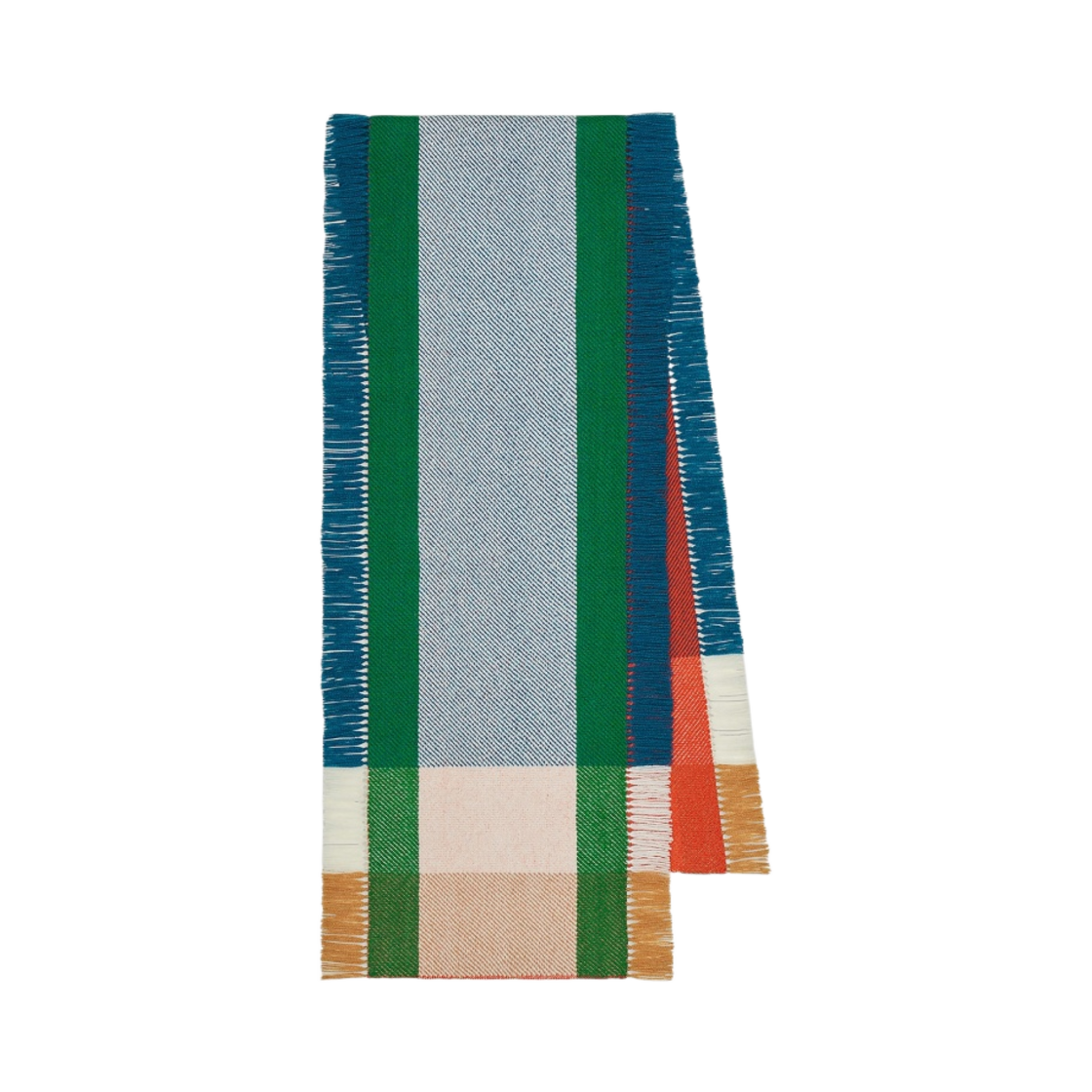 에르메스 캐시미어 퍼레이드 머플러 블루 그린 오랑쥬(Hermes Cashmere Parade Muffler Bleu Green Orange) - 2