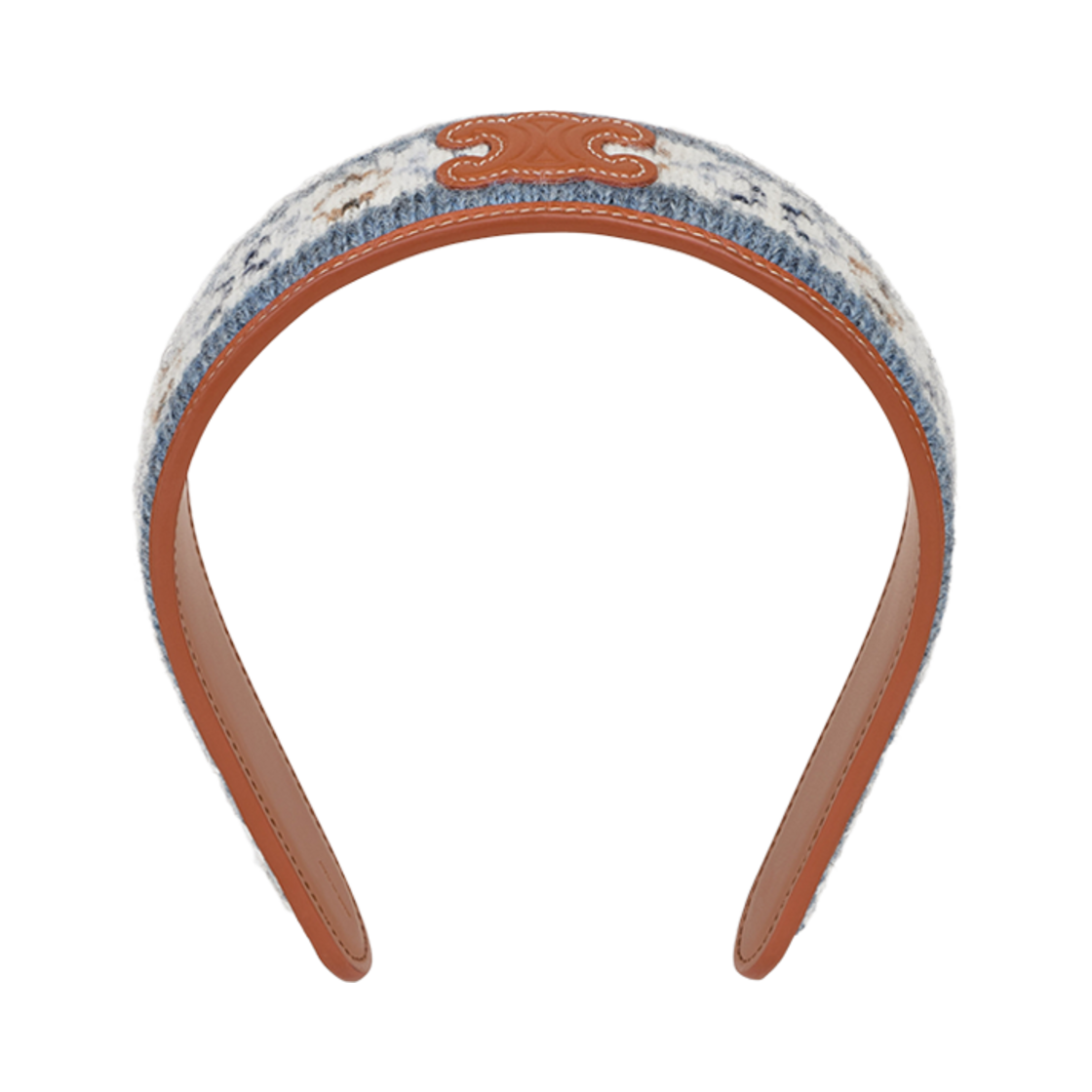 W) 셀린느 트리옹프 페어 아일 헤드밴드 울 앤 카프스킨 블루 탄 W) 셀린느 트리옹프 페어 아일 헤드밴드 울 앤 카프스킨 블루 탄