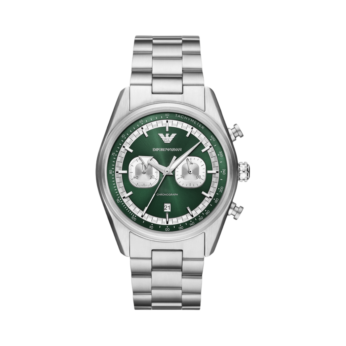 AR11637 Emporio Armani Chronograph 42mm Stainless Steel Green Silver