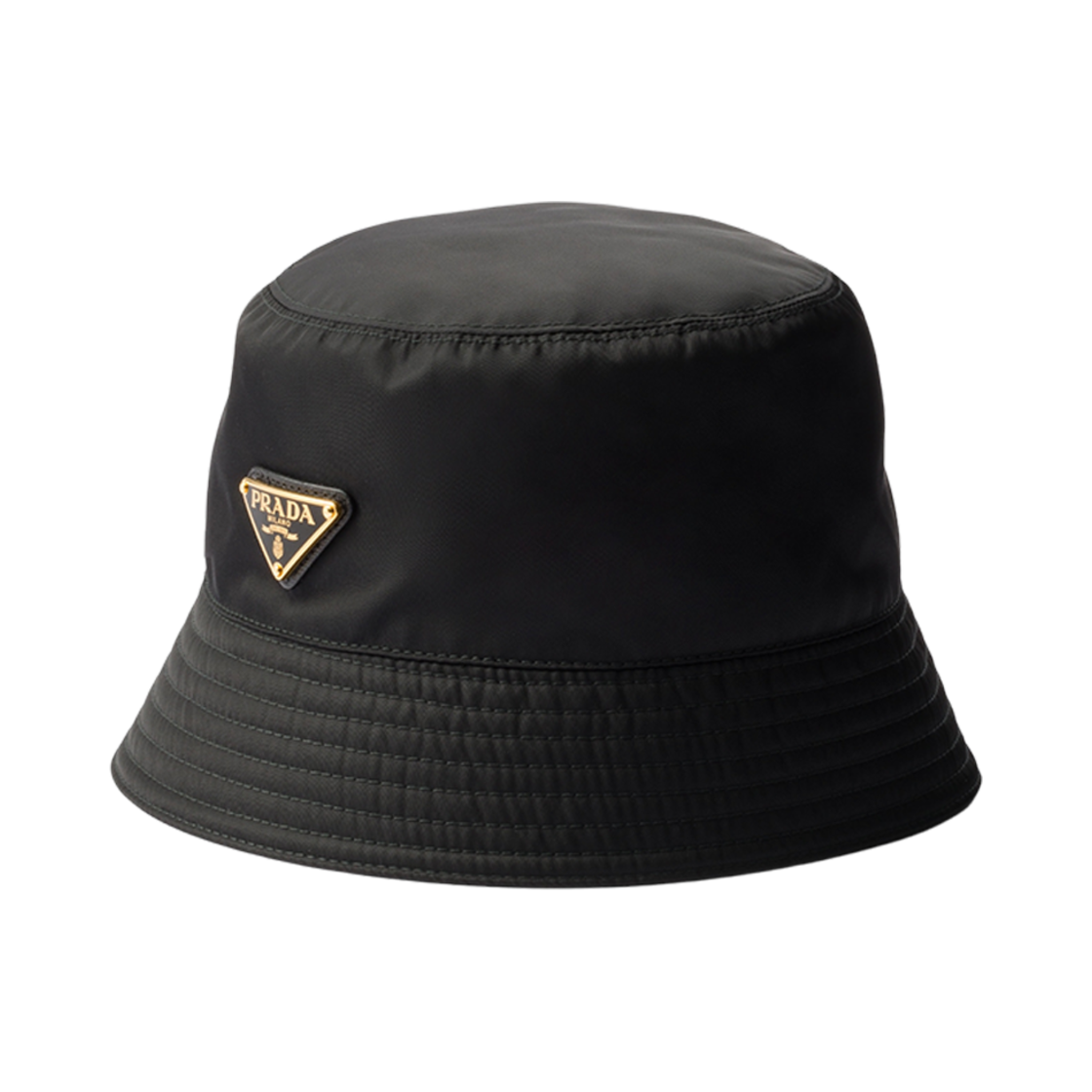 (W) 프라다 리나일론 버킷햇 블랙((W) Prada Re-Nylon Bucket Hat Black) - 1