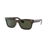 Ray-Ban Burbank Polished Havana Frame Green Classic G-15 Lenses High Bridge Fit