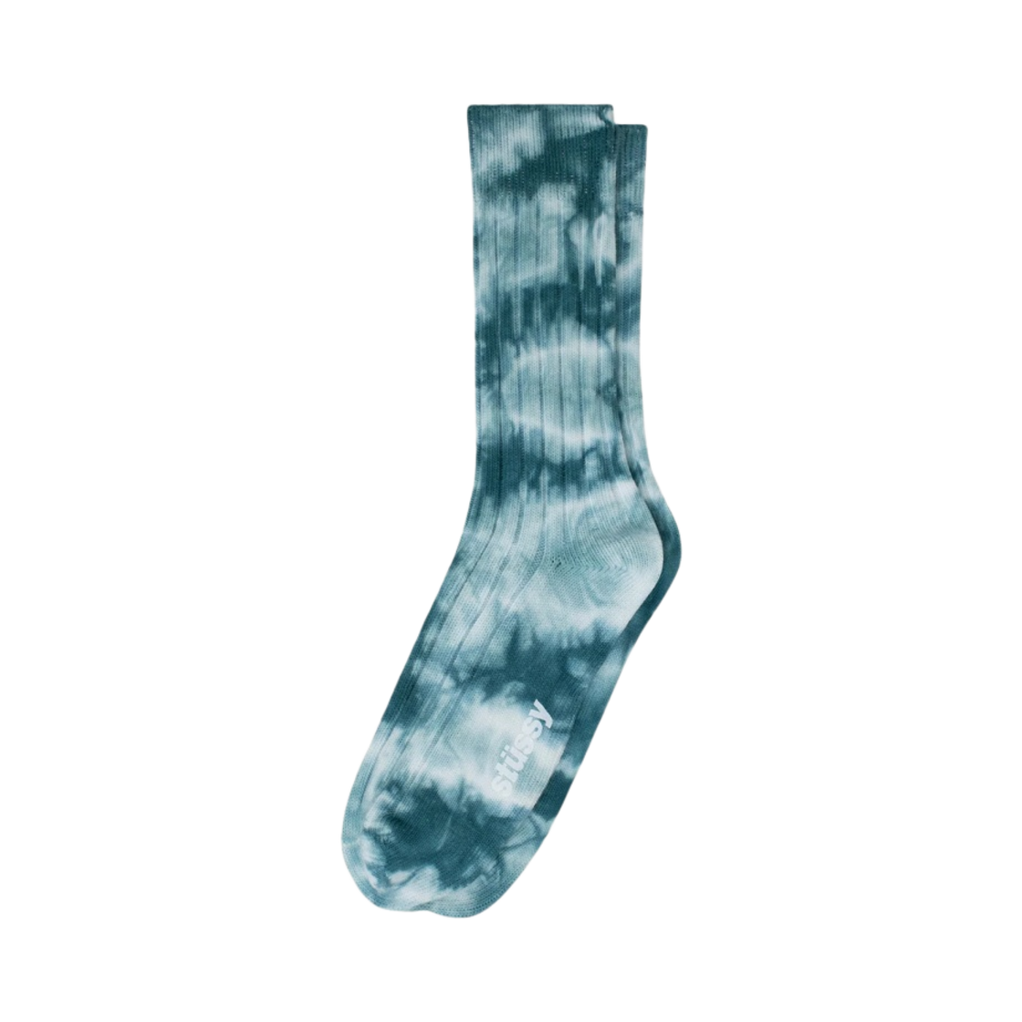 138741 Stussy Dyed Ribbed Crew Socks Teal