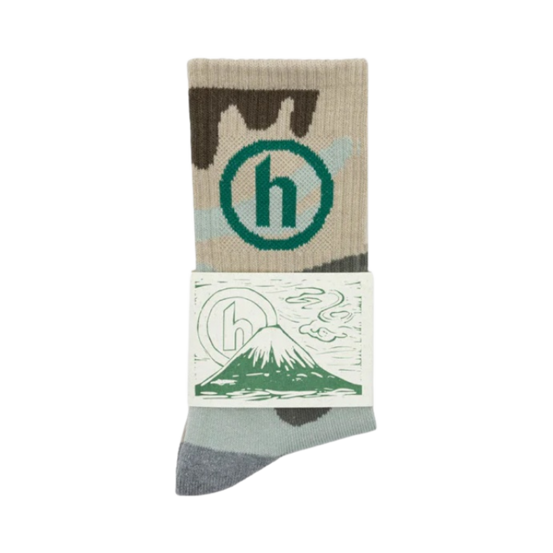 히든 NY 카모 H 삭스 오프 화이트(Hidden NY Camo H Socks Off White)