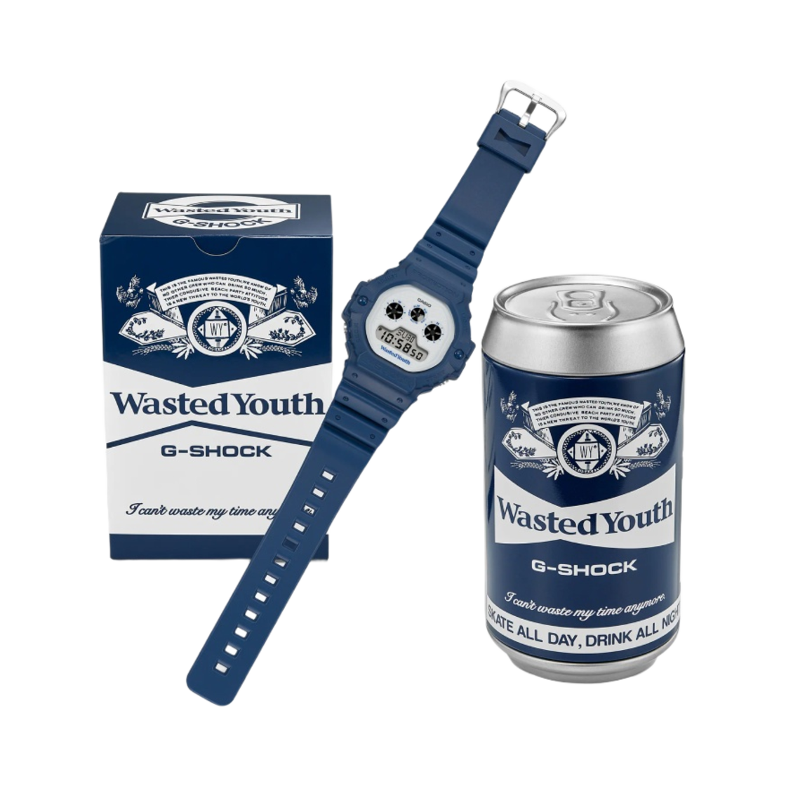 카시오 지샥 x 베르디 웨이스티드 유스 DW-5900WY 네이비(Casio G-Shock x Verdy Wasted Youth DW-5900WY Navy) - 3