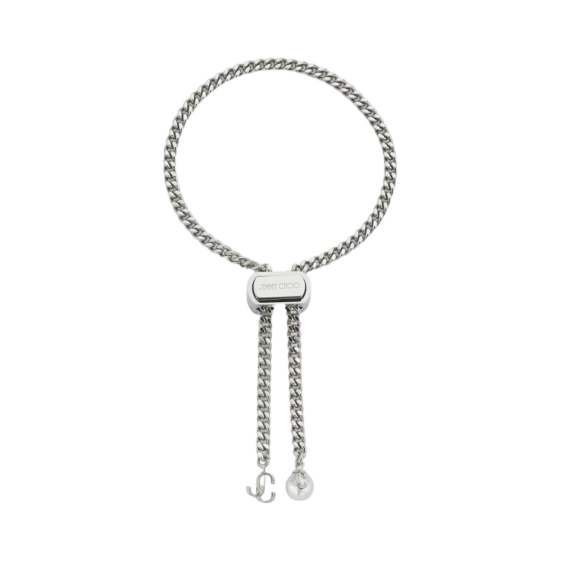 BONBONBRACELETCZI (W) Jimmy Choo Bon Bon Bracelet Silver