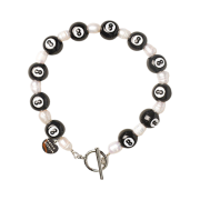 Towtow.archive Boy'S Pearl Bracelet Black White