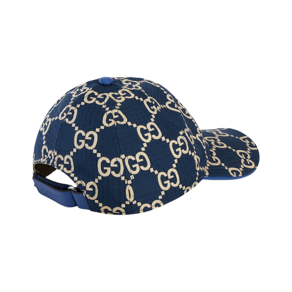 구찌 GG 폴리에스터 베이스볼 햇 다크 블루 베이지(Gucci GG Baseball Hat Dark Blue Beige) - 3