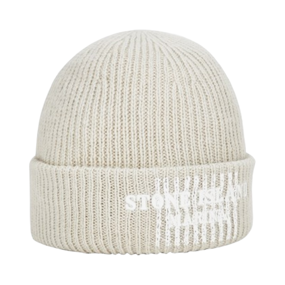 7915N01XC-V0097 Stone Island N01XC Marina Pure Wool Full Rib Beanie Stucco - 23FW