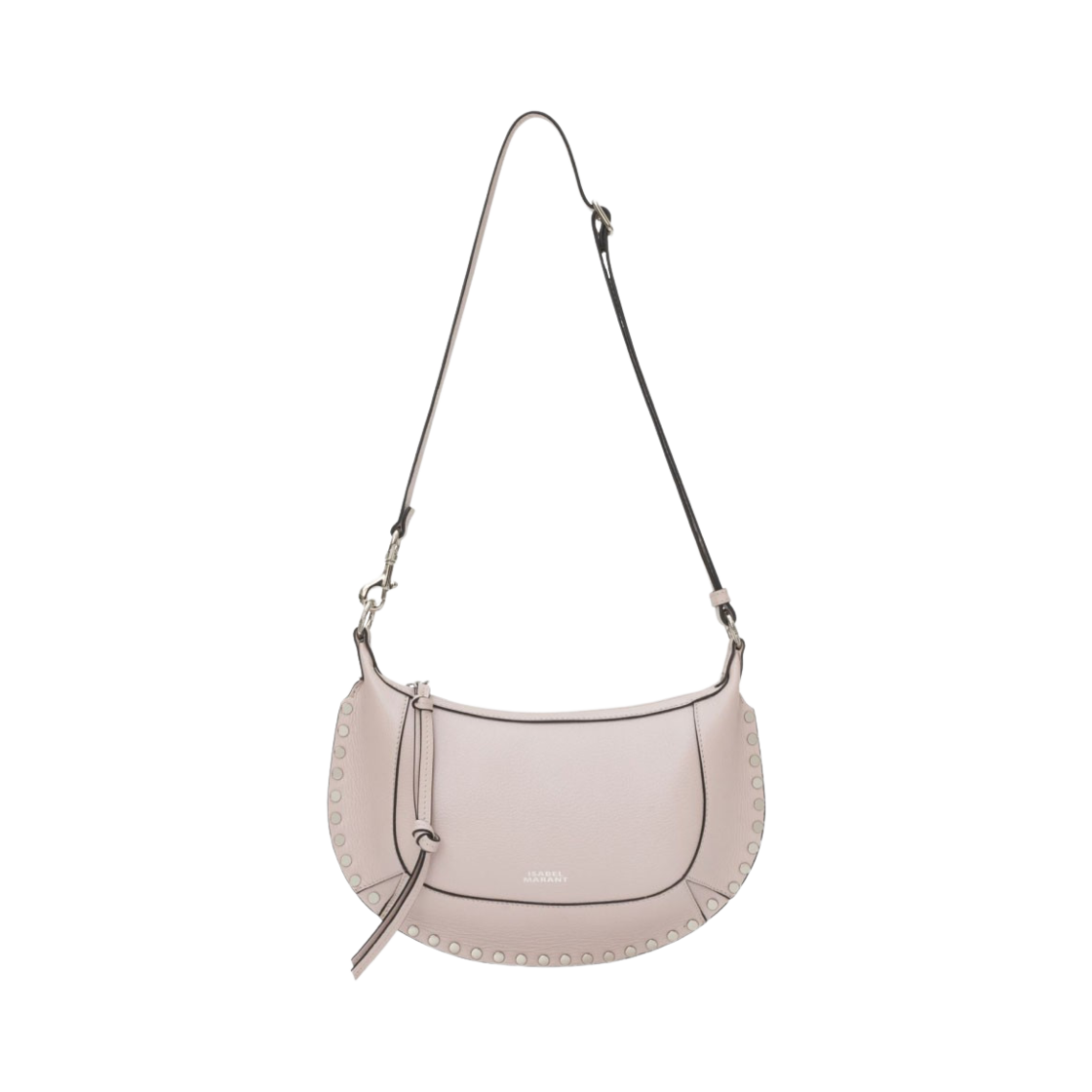 이자벨 마랑 오스칸 문 그레인 레더 숄더백 펄 로즈 - 23SS(Isabel Marant Oskan Moon Grained Leather Shoulder Bag Pearl Rose - 23SS) - 3
