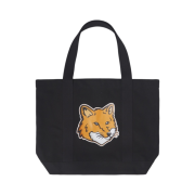 Maison Kitsune Fox Head Tote Bag Black