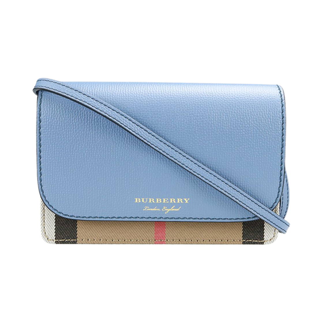 버버리 햄프셔 하우스 체크 크로스바디백 블루(Burberry Hampshire House Check Crossbody Bag Blue) - 1