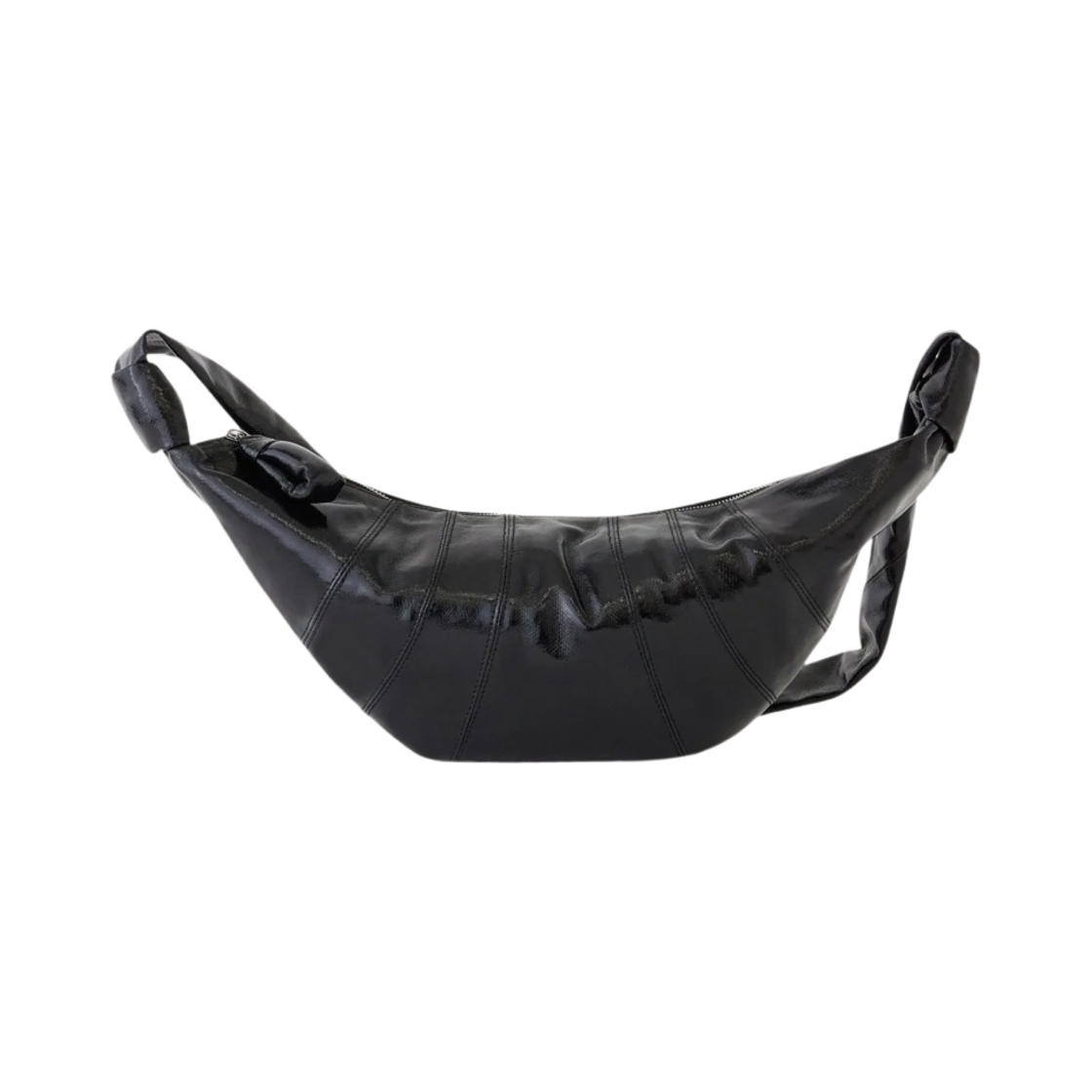 르메르 미디움 크루아상 백 코티드 코튼 블랙(Lemaire Medium Croissant Bag Coated Cotton Black)