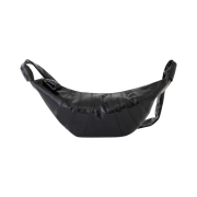 Lemaire Medium Croissant Bag Coated Cotton Black
