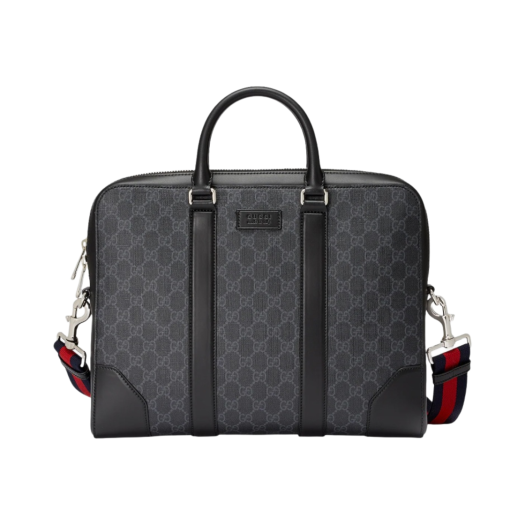Gucci GG Black Briefcase GG Supreme