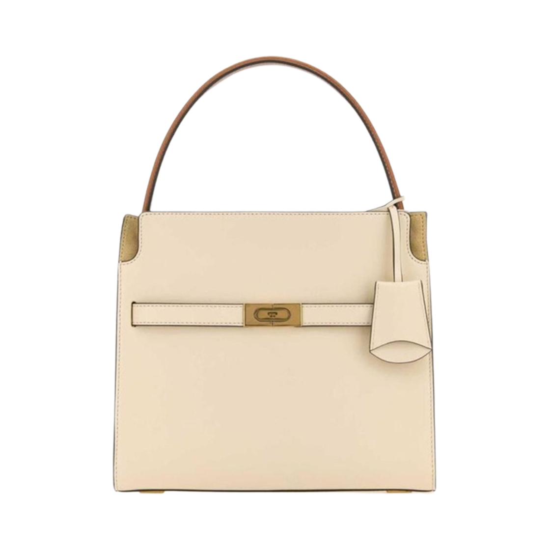 158641-122 Tory Burch Small Lee Radziwill Double Bag New Cream