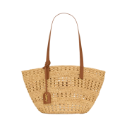 Saint Laurent Panier Small Bag in Raffia Naturel
