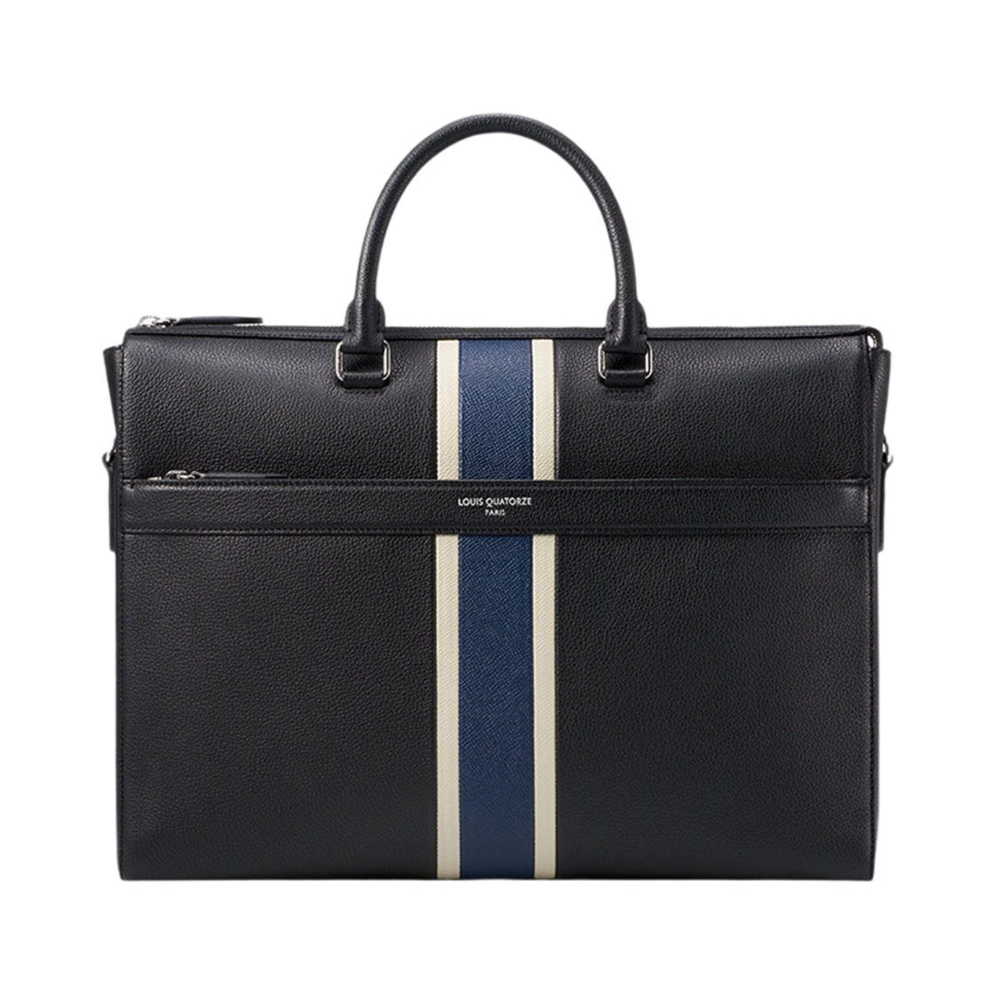 LLMQ1FM06MD0NA0171 Louis Quatorze Stripe Detail Briefcase Navy
