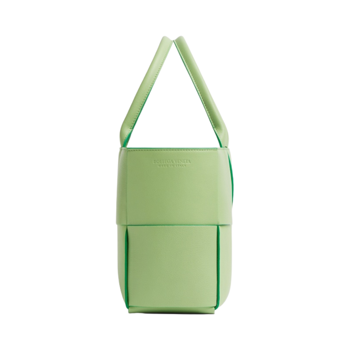 보테가 베네타 스몰 아르코 그레인드 레더 토트백 피스타치오 패러킷(Bottega Veneta Small Arco Grained Leather Tote Pistachio Parakeet) - 2