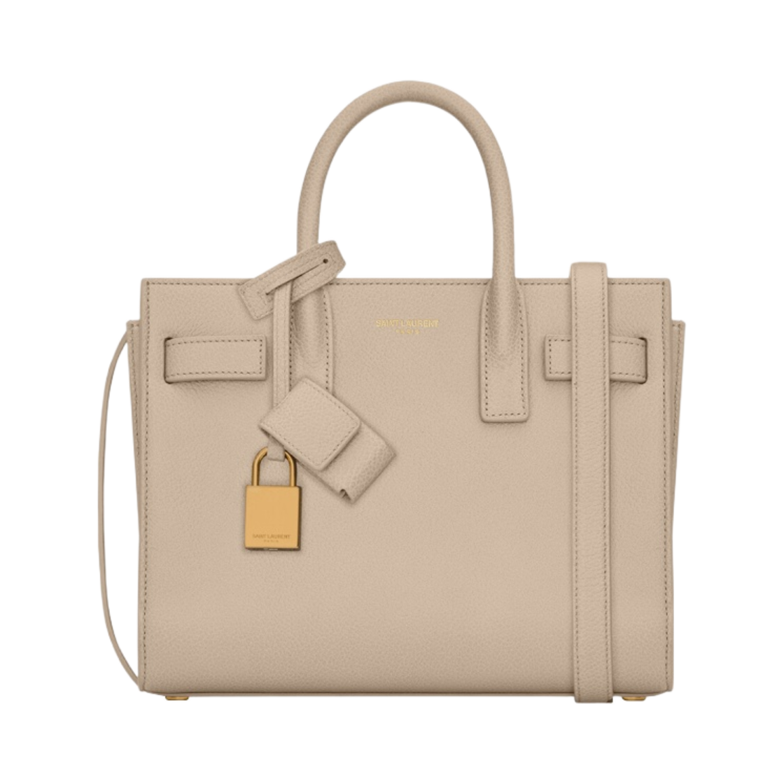 생로랑 삭 드 주르 나노 그레인 레더 씨 솔트(Saint Laurent Sac De Jour Nano in Grained Leather Sea Salt) - 1