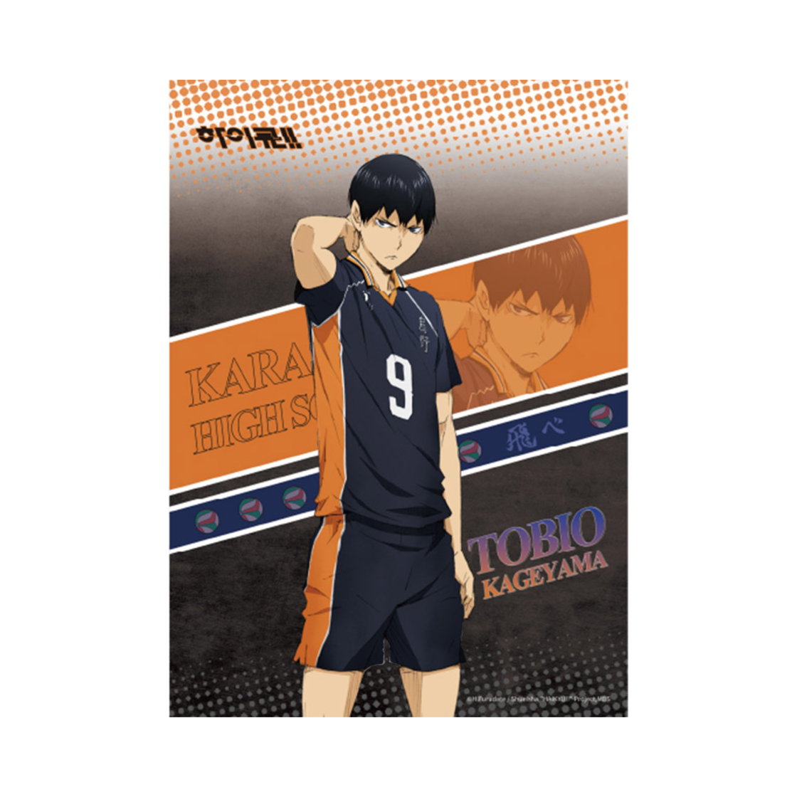 하이큐 워밍업 PP포스터 카게야마(HAIKYU Warm-Up PP Poster Kageyama) - 1