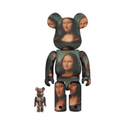 Bearbrick Leonardo De Vinci Mona Lisa 100% & 400% Set