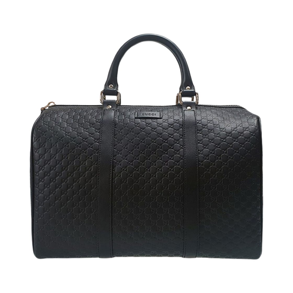 449646-BMJ1G-1000 Gucci Micro GG Ssima Boston Bag Black