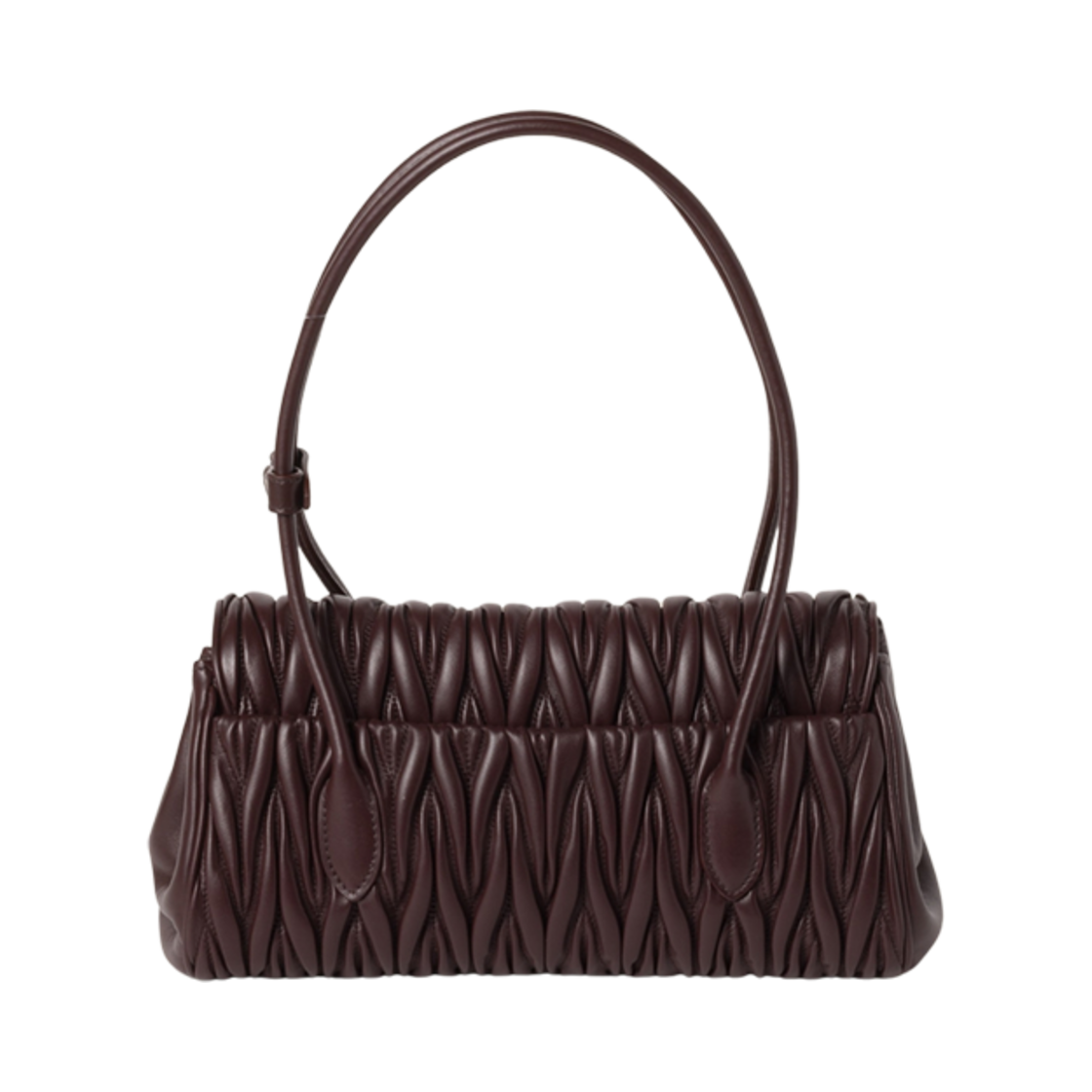 미우 미우 마테라쎄 나파 레더 숄더백 브라운(Miu Miu Matelasse Nappa Leather Shoulder Bag Brown) - 3