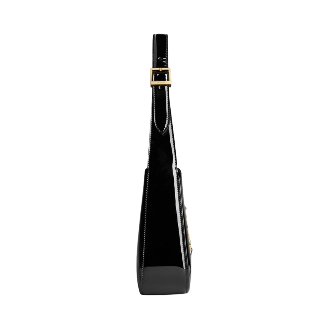 생로랑 페이턴트 레더 브론즈 모노그램 레더 르 5 아 7 호보백 블랙(Saint Laurent Bronze Monogram Le 5 A 7 Hobo Bag in Patent Leather Black) - 3