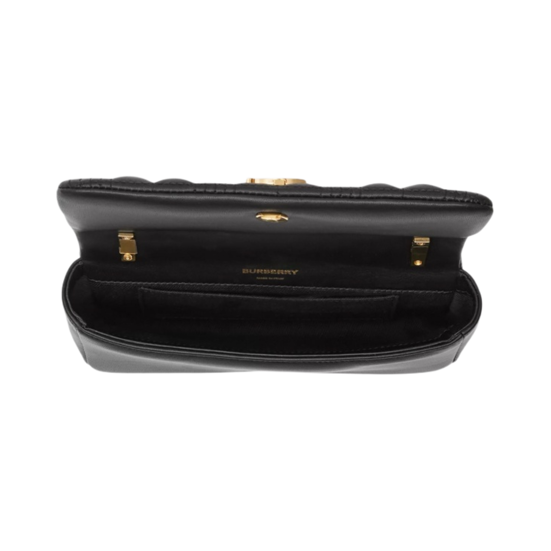 버버리 퀼티드 레더 미니 롤라백 블랙 라이트 골드(Burberry Quilted Leather Mini Lola Bag Black Light Gold) - 2