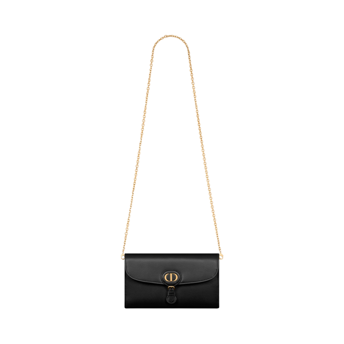 디올 바비 이스트 웨스트 체인 파우치 스무스 카프스킨 블랙(Dior Bobby East West Pouch with Chain Smooth Calfskin Black) - 5