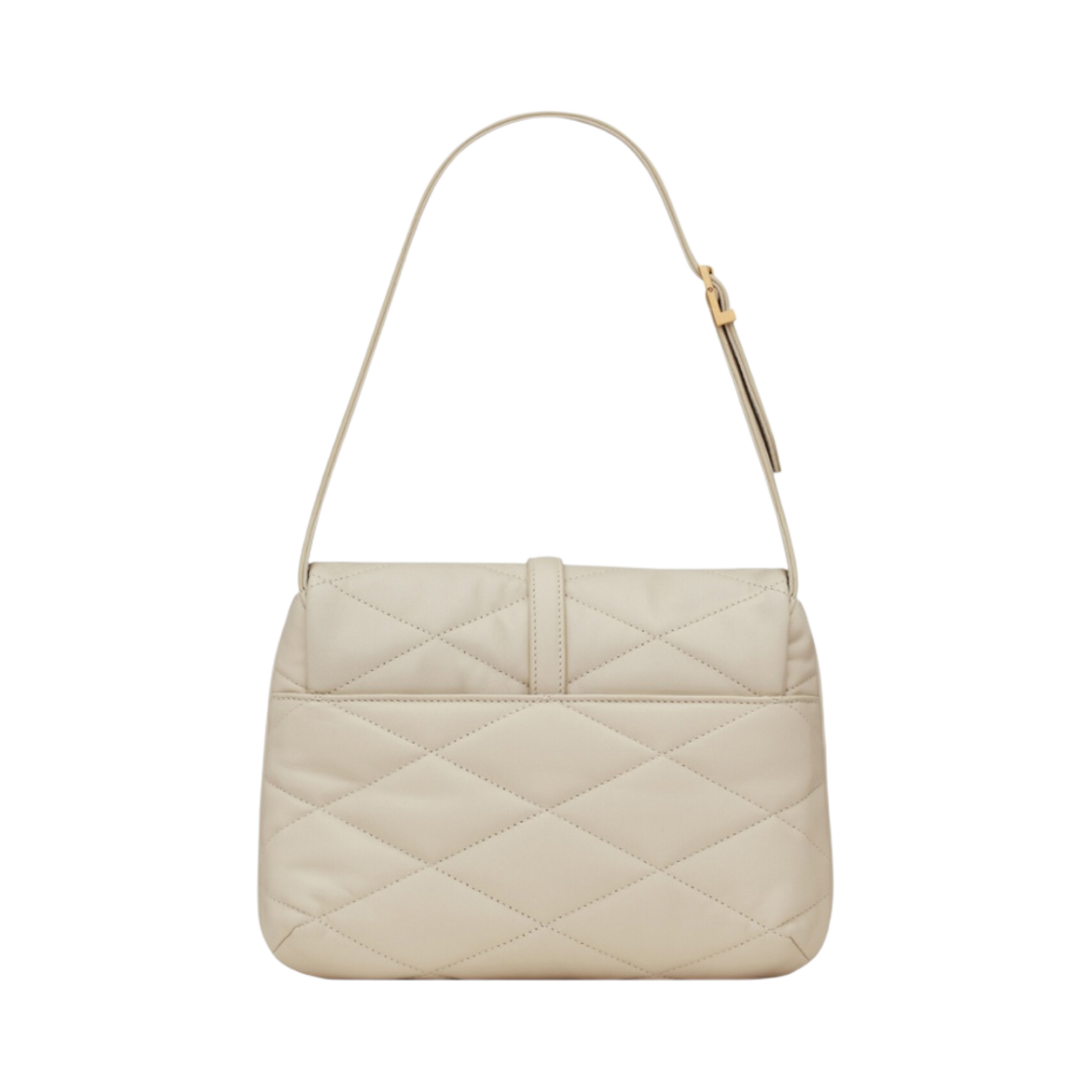 생로랑 퀼티드 램스킨 르 57 숄더백 블랑 빈티지(Saint Laurent Quilted Lambskin Le 57 Shoulder Bag Blanc Vintage) - 3