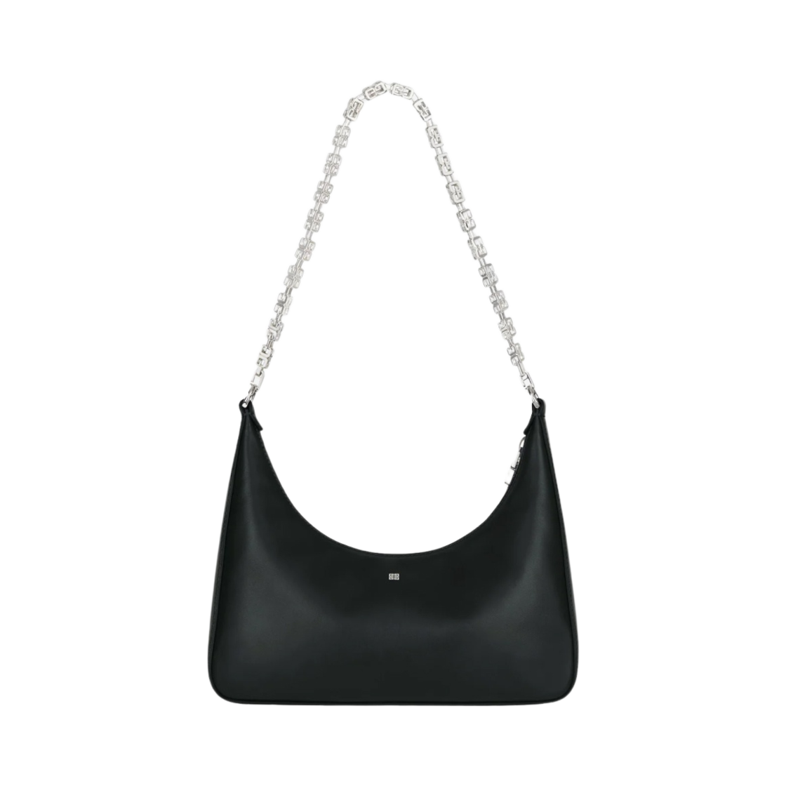 지방시 레더 체인 스몰 문 컷 아웃 백 블랙(Givenchy Small Moon Cut Out Bag in Leather with Chain Black) - 3