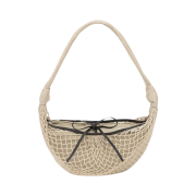 Lemaire Fortune Croissant Filt Bag Polyester Net Light Beige