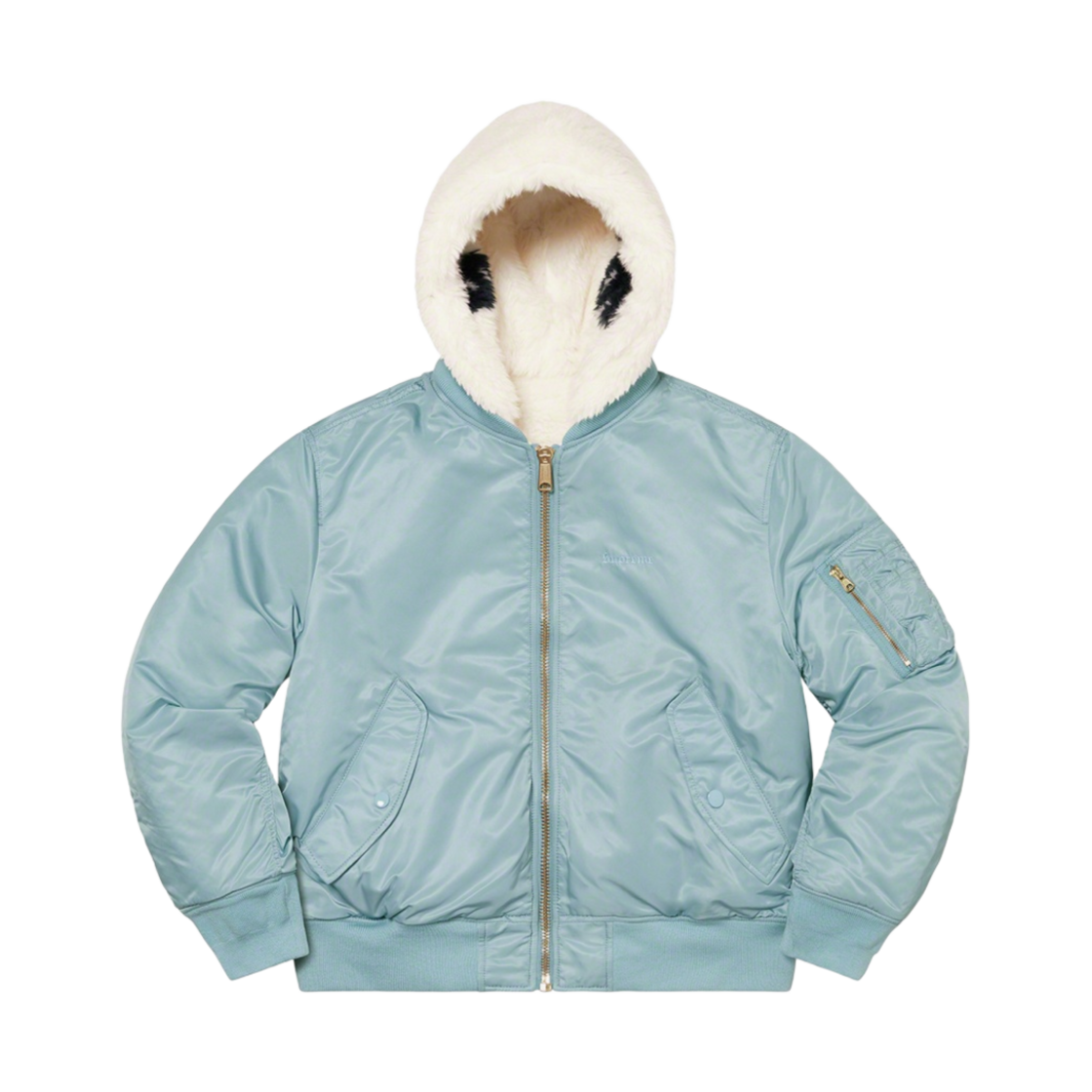 슈프림 포우 퍼 리버시블 MA-1 라이트 블루 - 22FW(Supreme Faux Fur Reversible MA-1 Light Blue - 22FW) - 1
