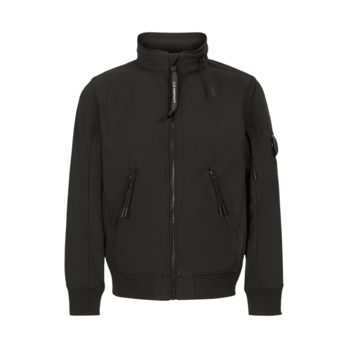 (키즈) C.P. 컴퍼니 U16 C.P. 쉘-R 자켓 블랙 - 23SS((Kids) C.P. Company U16 Shell-R Jacket Black - 23SS) - 1